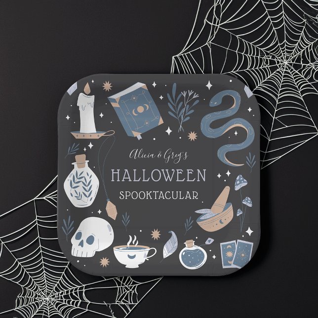 Plato De Papel Mystic Boho Crystal Halloween Party (Subido por el creador)
