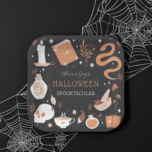 Plato De Papel Mystic Boho Crystal Halloween Party (Subido por el creador)