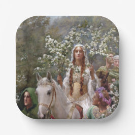 Plato De Papel Mythical Queen Guinevere (by John Collier)