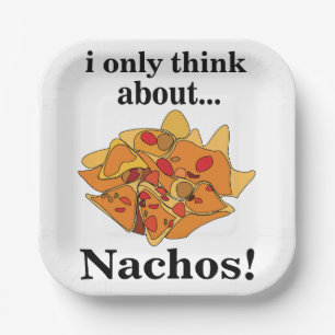 Plato De Papel Nachos Comida En La Que Solo Pienso Fiesta De Nach
