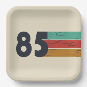 Plato De Papel Nacido en 1985, regalo vintage de 40 años