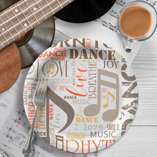 Plato De Papel Nacido en Dance Brown ID277