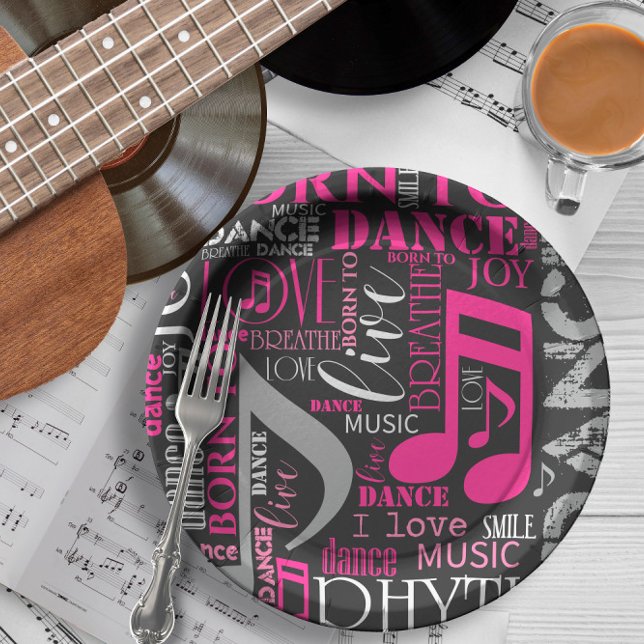 Plato De Papel Nacido en Dance Pink ID277 (Subido por el creador)