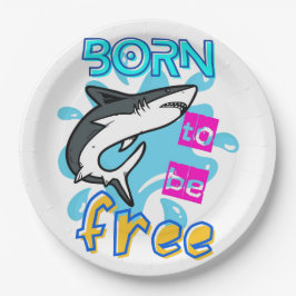 PLATO DE PAPEL NACIDO PARA SER LIBRE