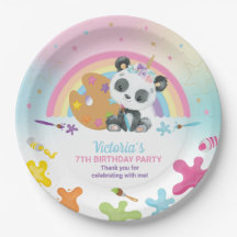 Nacimiento de arte Cute Panda Fiesta Rainbow