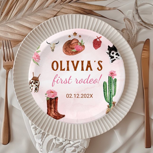 Plato De Papel Nacimiento de la Nodriza Rodeo Occidental (Subido por el creador)