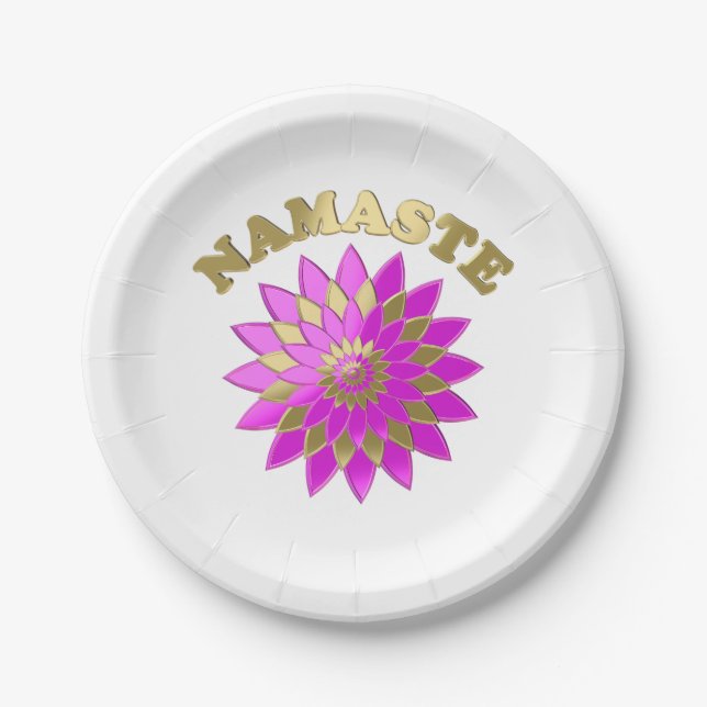 Plato De Papel Namaste (Anverso)
