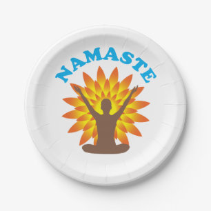 Plato De Papel Namaste