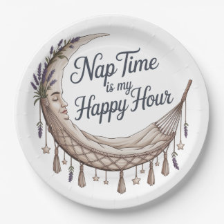 Plato De Papel Nap Time Is My Happy Hour