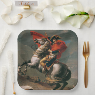 Plato De Papel Napoleón con caballo, Paso de San Bernardo