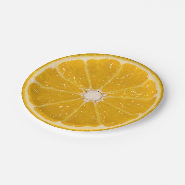 Plato De Papel Naranja (Angular)