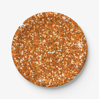 Plato De Papel Naranja del PURPURINA el |