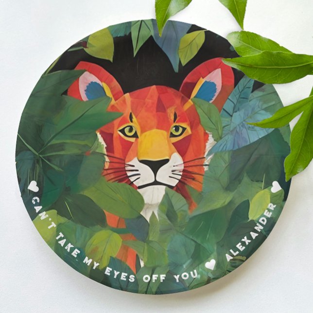 Plato De Papel Naranja divertido de Guay Safari Tiger pintura de  (Subido por el creador)