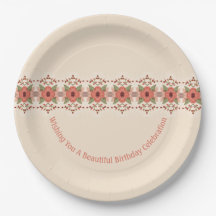 Naranja Floral Roja