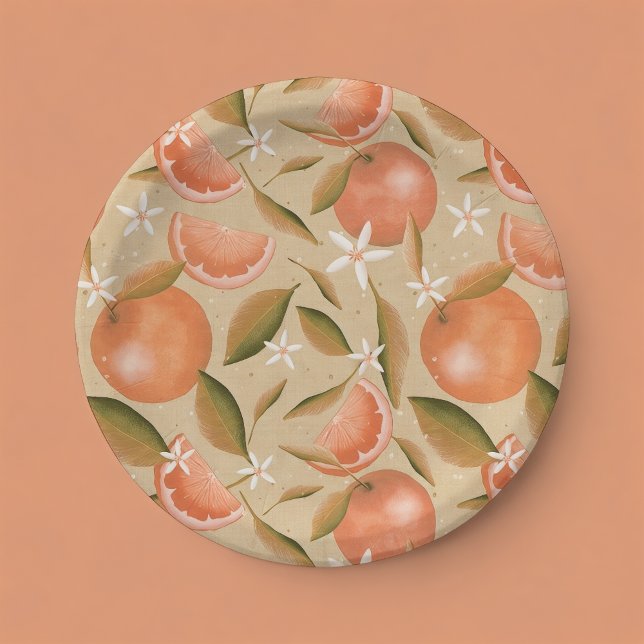 Plato De Papel Naranja grove light tan (Subido por el creador)