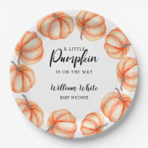 Naranja Pequeña Calabaza Halloween Cae Baby Shower