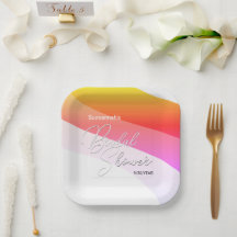 Naranja tropical Personalizado de avenidas rosadas