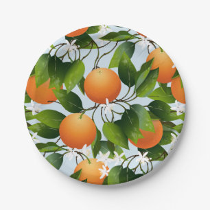 Plato De Papel Naranjas Fiesta de cócteles Citrus Fruit