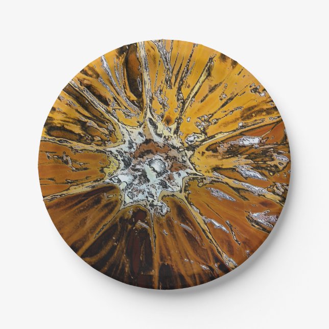 PLATO DE PAPEL NARANJAS FRUIT (Anverso)