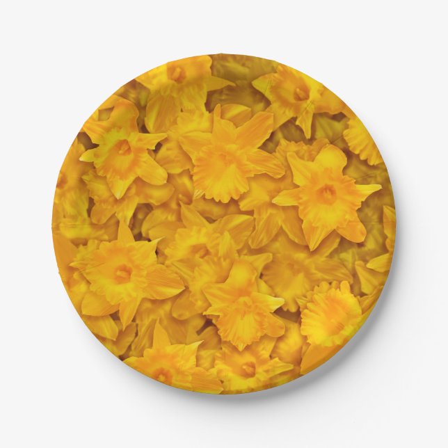 Plato De Papel Narcissus Flowers (Anverso)