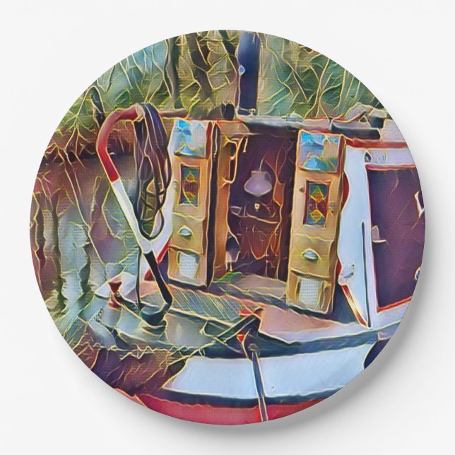 PLATO DE PAPEL NARROWBOATS (Anverso)