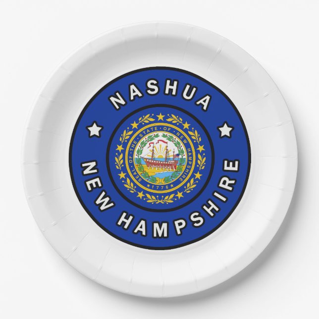 Plato De Papel Nashua New Hampshire (Anverso)