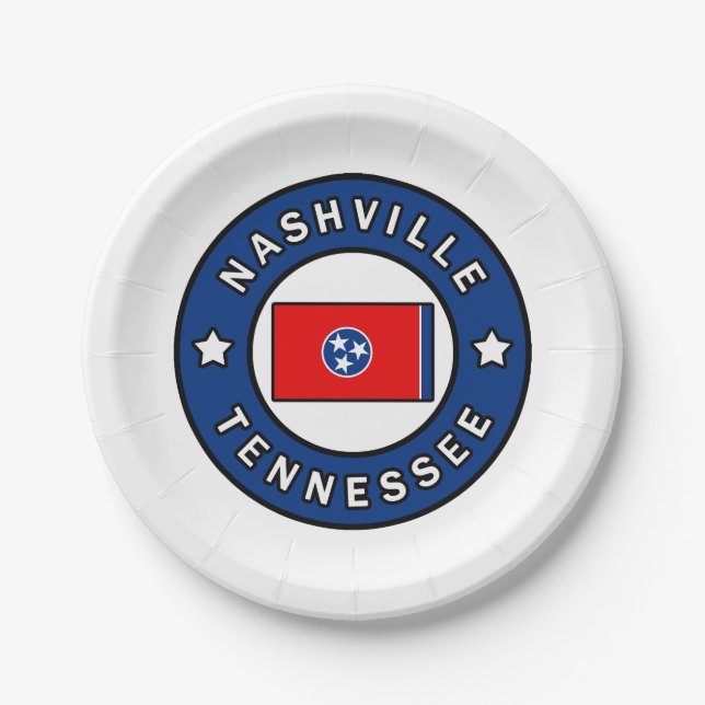 Plato De Papel Nashville Tennessee (Anverso)