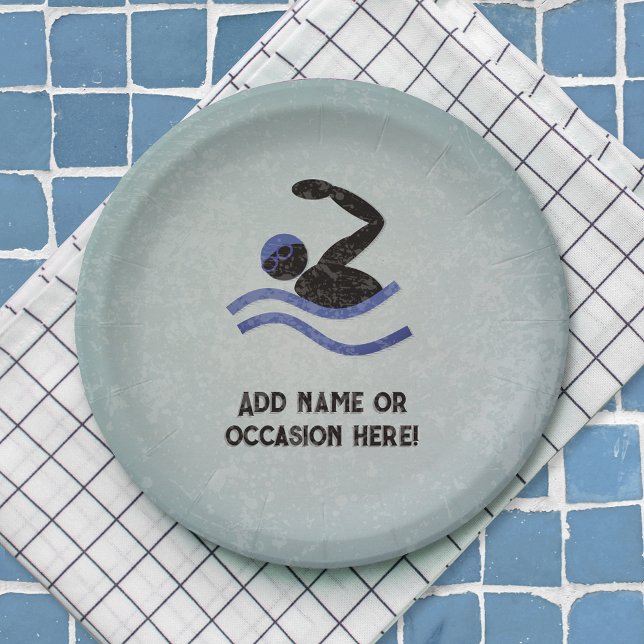 Plato De Papel Natación de tipo con Metalizado aspecto masculino  (Subido por el creador)