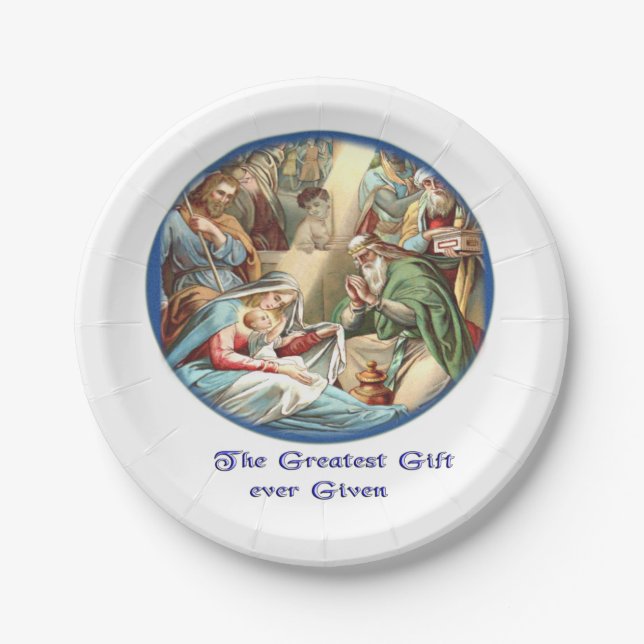 Plato De Papel Natividad (Anverso)
