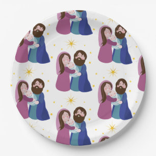 Plato De Papel Natividad de los navidades