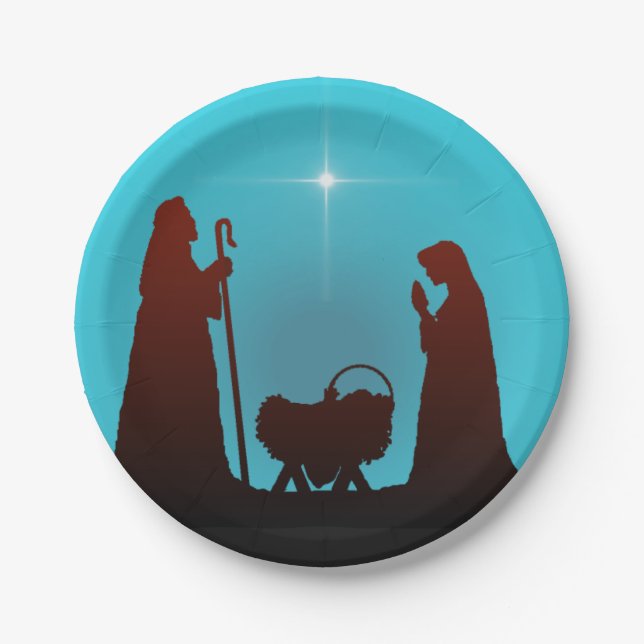 Plato De Papel NATIVIDAD de SHARON SHARPE (Anverso)