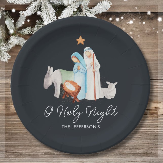Plato De Papel Natividad Navidades religiosos (Subido por el creador)