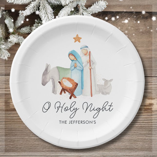 Plato De Papel Natividad Navidades religiosos (Subido por el creador)