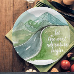 Plato De Papel Naturaleza acuarela Vamos a comenzar la próxima av<br><div class="desc">Naturaleza acuarela Vamos a comenzar la próxima aventura</div>