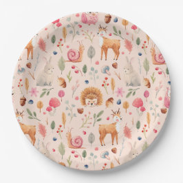 Plato De Papel Naturaleza de la placa de papel rosa