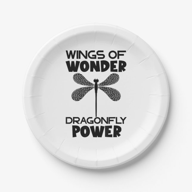 Plato De Papel Nature Insect Dragonflies Power Wings Of Wonder Dr (Anverso)