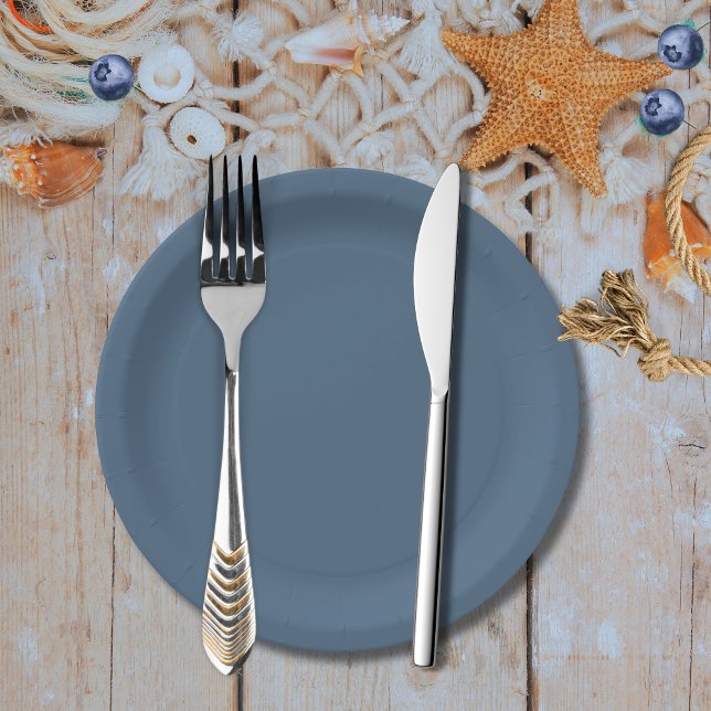 Plato De Papel Náutica azul marino Ducha de bebé (Subido por el creador)