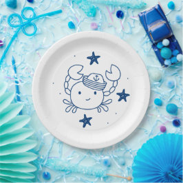 Plato De Papel nautical ocean theme
