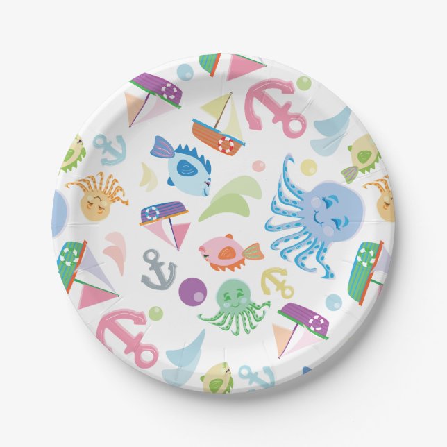 Plato De Papel Náutico (Anverso)