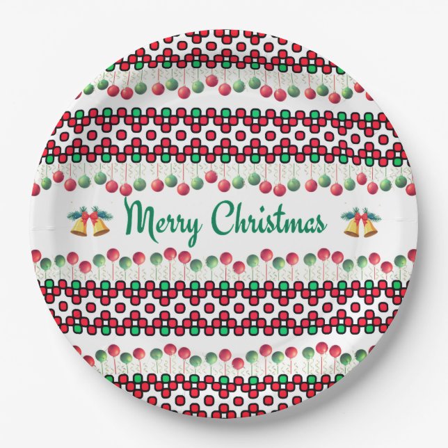 Plato De Papel Navidad (Anverso)