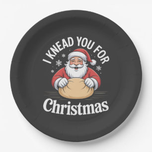 Plato De Papel Navidad 2026, 