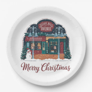 Plato De Papel Navidad al estilo vintage