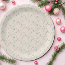 Plato De Papel Navidad Chic