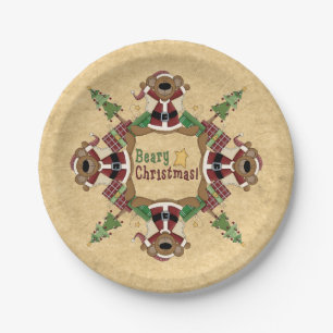 Plato De Papel Navidad de Beary