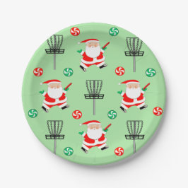 Plato De Papel Navidad de Disc Golf