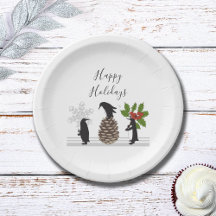 Navidad de Pingüinos Divertidos Personalizados