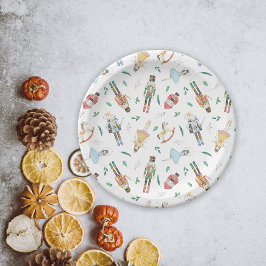 Plato De Papel Navidad del Cascanueces