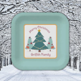 Plato De Papel Navidad! Vacaciones familiares especiales