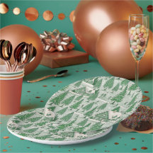 Navidad Vintage Verde Toile Fiesta