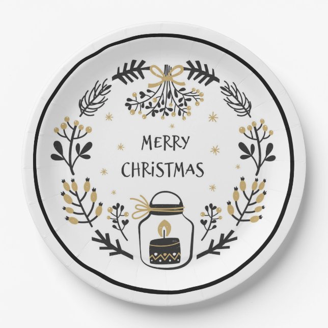 Plato De Papel Navidades (Anverso)